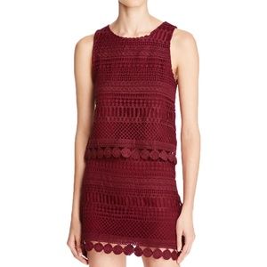 💃🏻AQUA Knit Crochet Set Red Top (s) & Skirt (xs)